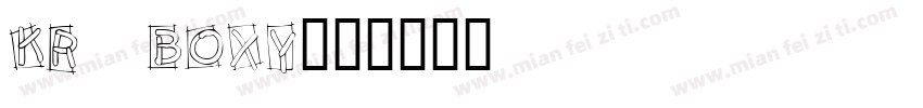 KR Boxy字体转换